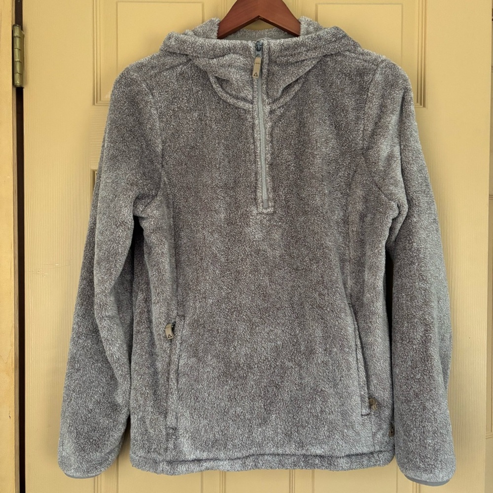 GERRY Light Grey Athleisure Comfortcore Cozy Plush Fleece Jacket BG9661 Size M